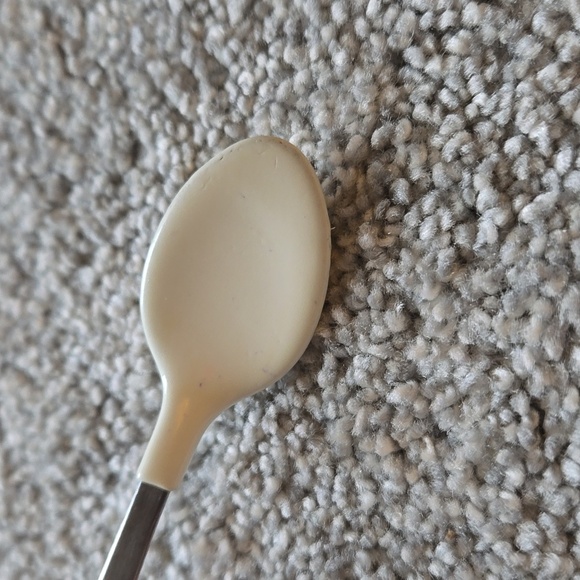 Vintage 1970's Stainless Steel Coated Baby Infant Spoon Made In Taiwan - Picture 3 of 5